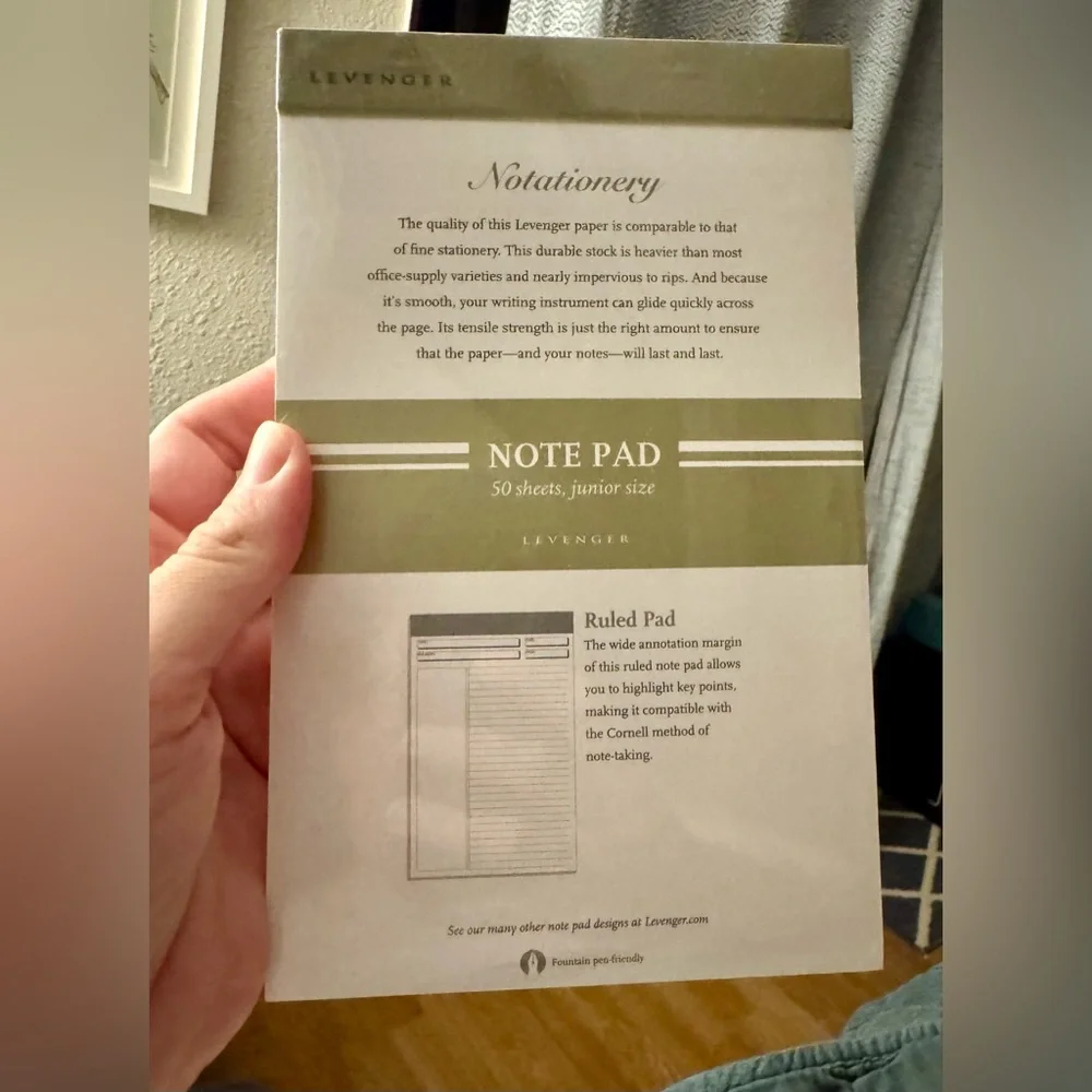 LEVENGER Notationary Ruled Notepad—Set of 3, Sealed